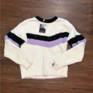 Andy & Evan Girl’s Collegiate Eyelash Sweater - NWT